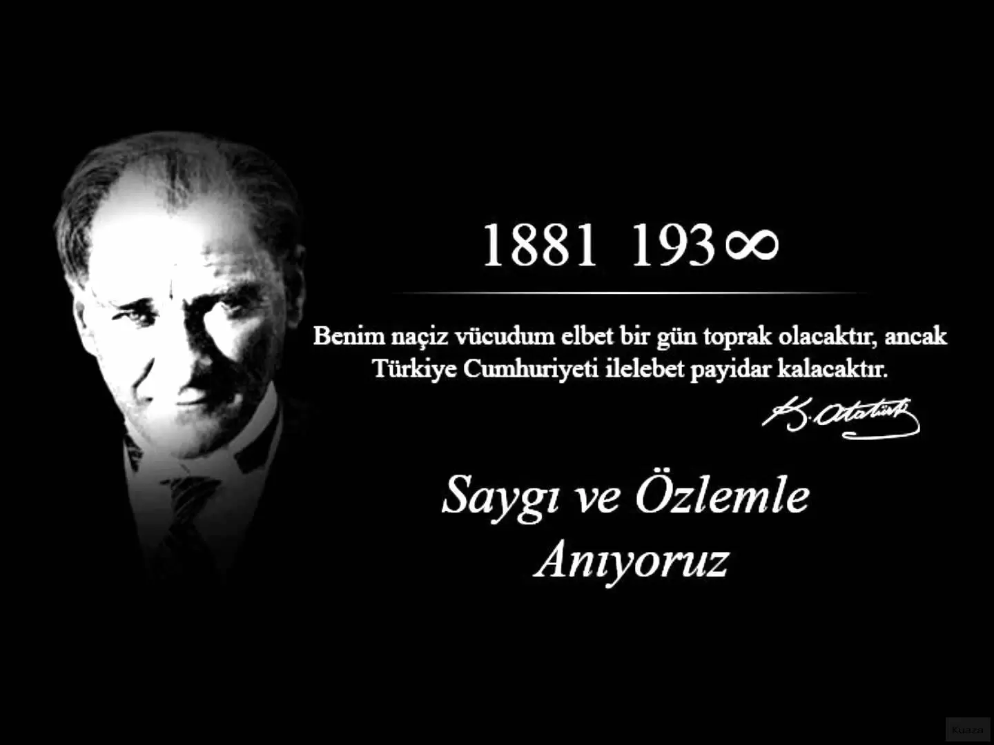 Ulu Önder Gazi Mustafa Kemal Atatürk'ün Ebediyede İntikalinin 81. Yıl Dönümü